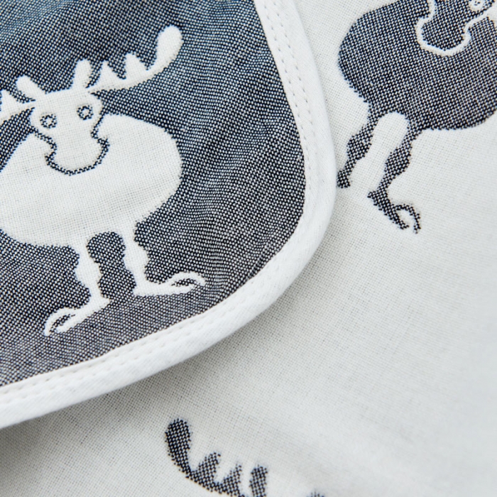 91家纺网 家纺一手货源 找家纺 朴尔全棉一对装成人情侣婴童单人学生男全棉六层纱布枕巾麋鹿