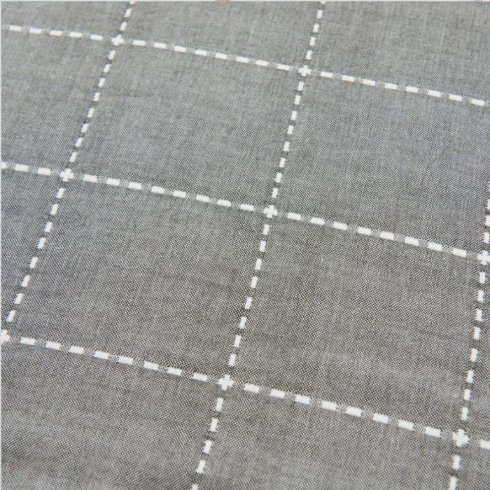 91家纺网 家纺一手货源 找家纺 朴尔全棉一对装成人情侣婴童单人学生六层纱布枕巾时尚虚线灰