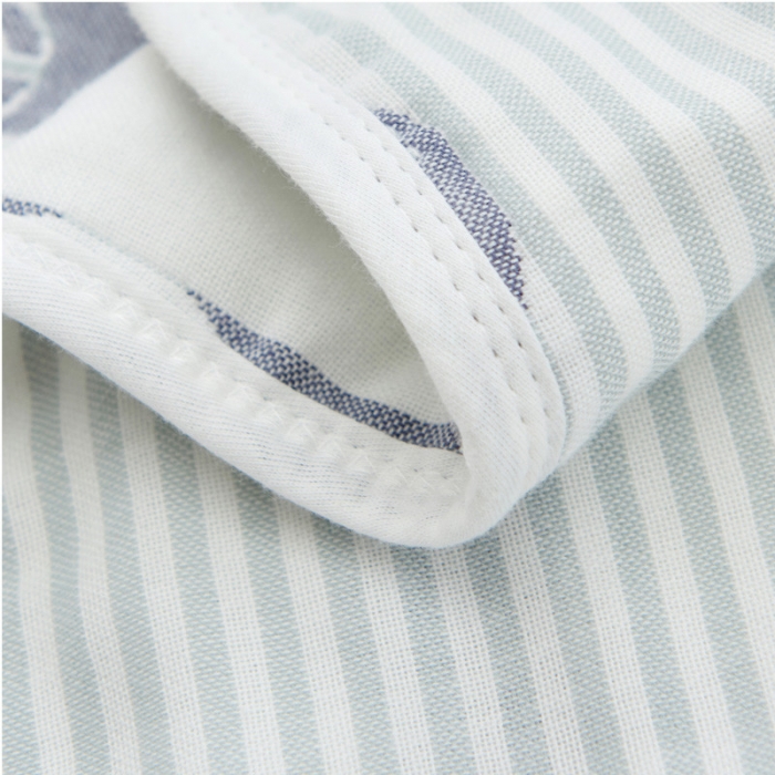 91家纺网 家纺一手货源 找家纺 朴尔全棉一对装成人情侣婴童单人学生男全棉六层纱布枕巾小帆船