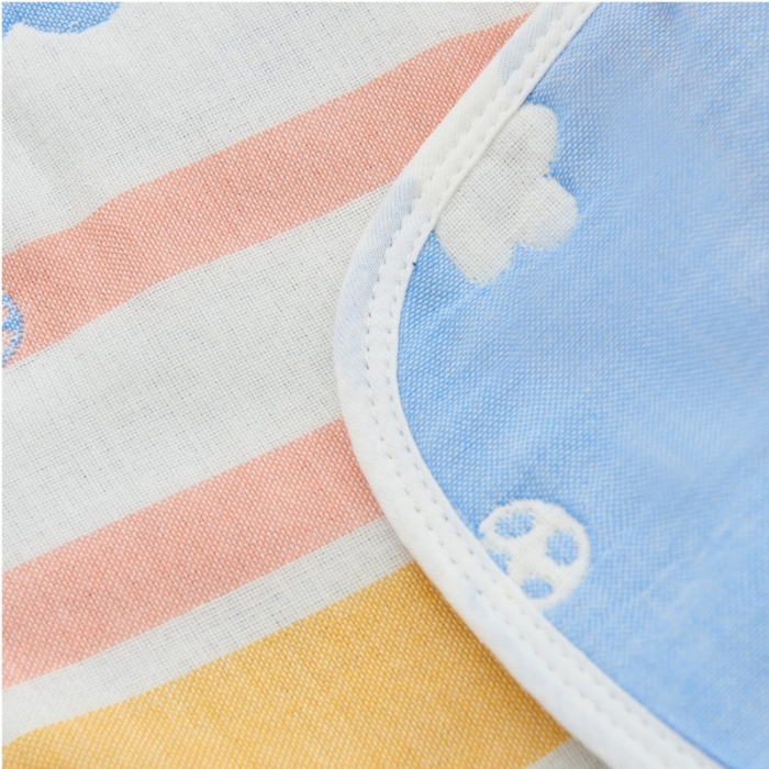 91家纺网 家纺一手货源 找家纺 朴尔全棉一对装成人情侣婴童学生六层纱布枕巾小猪琪琪兰