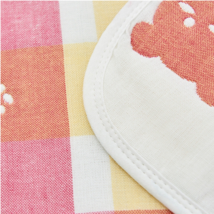 91家纺网 家纺一手货源 找家纺 朴尔全棉一对装成人情侣婴童单人学生男全棉六层纱布枕巾熊头