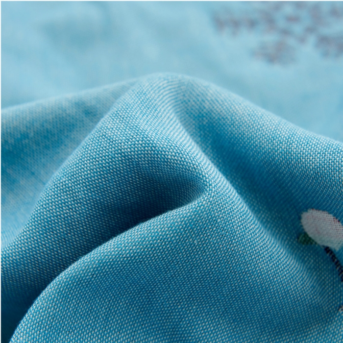 91家纺网 家纺一手货源 找家纺 朴尔全棉一对装成人情侣婴童单人学生男全棉六层纱布枕巾雪人兰