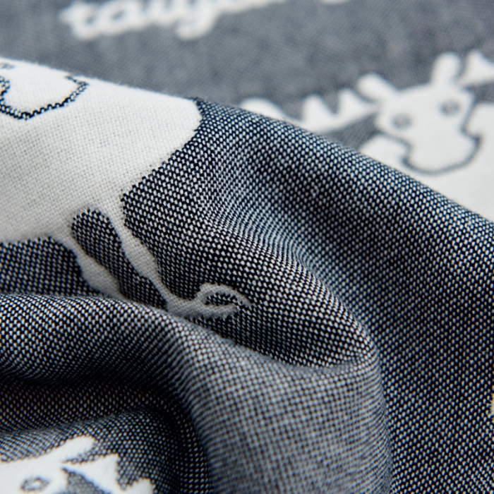 91家纺网 家纺一手货源 找家纺 朴尔全棉一对装成人情侣婴童单人学生男全棉六层纱布枕巾麋鹿