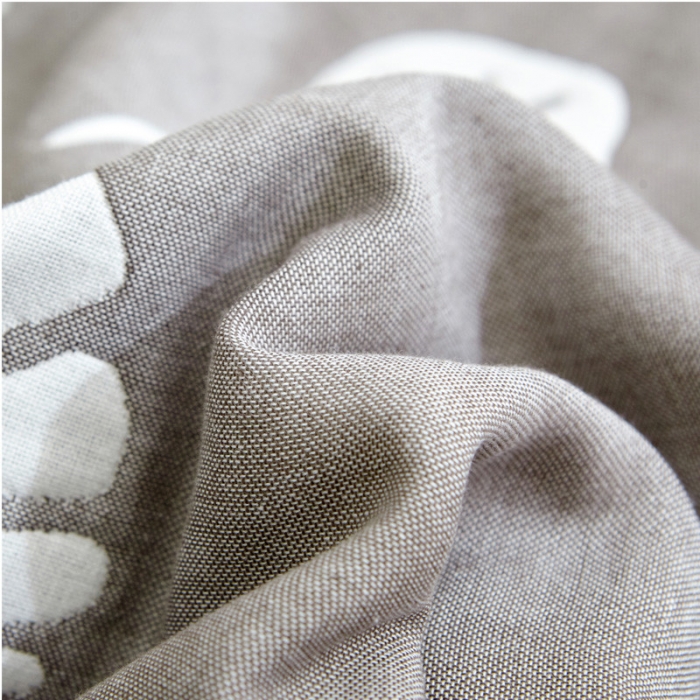 91家纺网 家纺一手货源 找家纺 朴尔全棉一对装成人情侣婴童单人学生男全棉六层纱布枕巾树叶灰