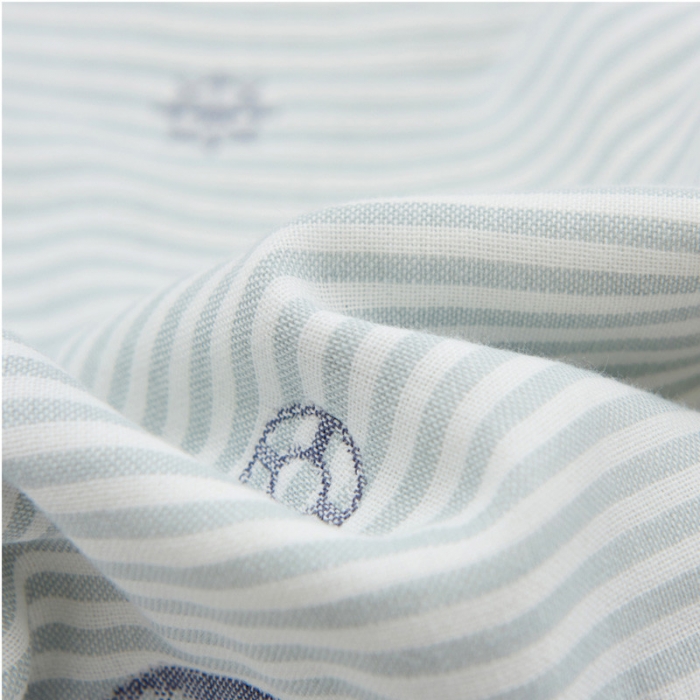 91家纺网 家纺一手货源 找家纺 朴尔全棉一对装成人情侣婴童单人学生男全棉六层纱布枕巾小帆船