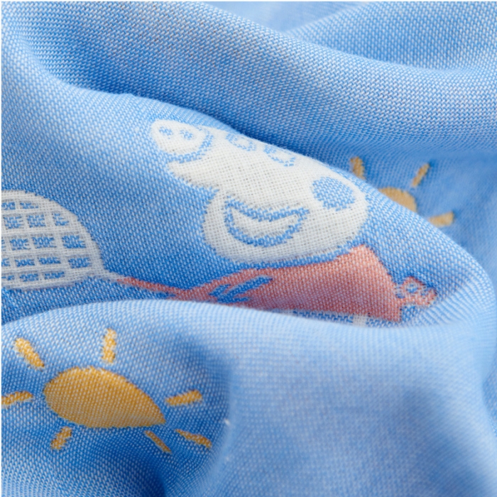 91家纺网 家纺一手货源 找家纺 朴尔全棉一对装成人情侣婴童学生六层纱布枕巾小猪琪琪兰