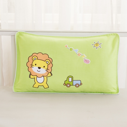 91家纺网 家纺一手货源 找家纺 乐秀家纺 2020新款大版定位30x50枕套 小狮子