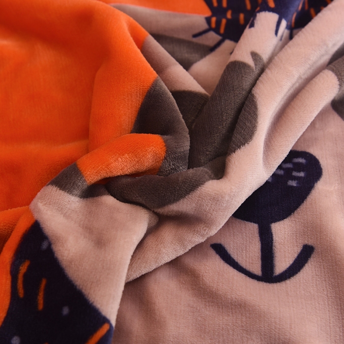 91家纺网 家纺一手货源 找家纺 茗婷家纺 2025双层定位儿童毯 小浣熊