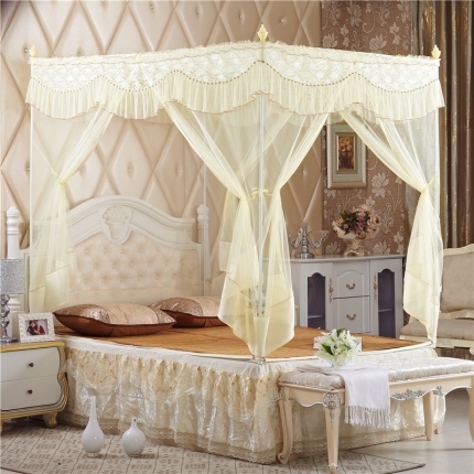 91家纺网 家纺一手货源 找家纺 (总)海虹蚊帐 8038款回底坐床式蚊帐