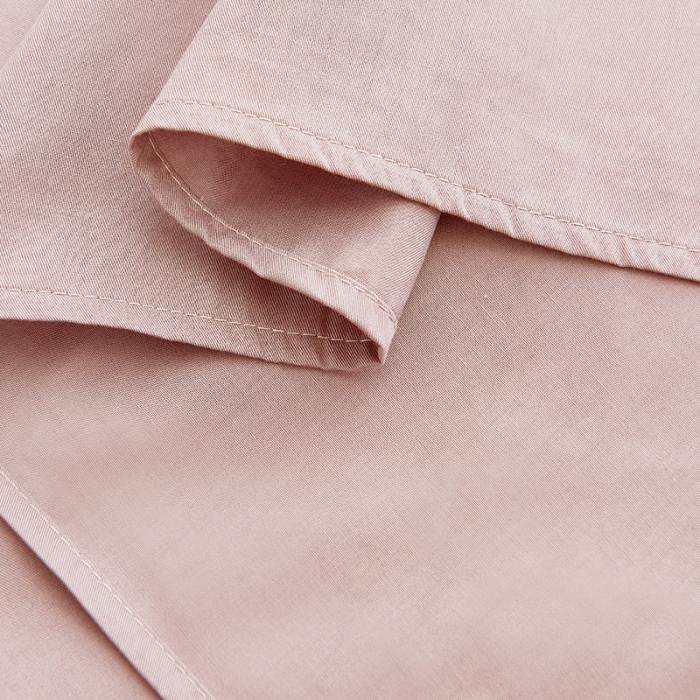 91家纺网 家纺一手货源 找家纺 欣喜来 2026新款40s简约全棉四件套床单款 豆沙