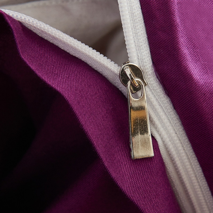 91家纺网 家纺一手货源 找家纺 欣喜来 2022新款40s简约全棉四件套床单款 冷紫