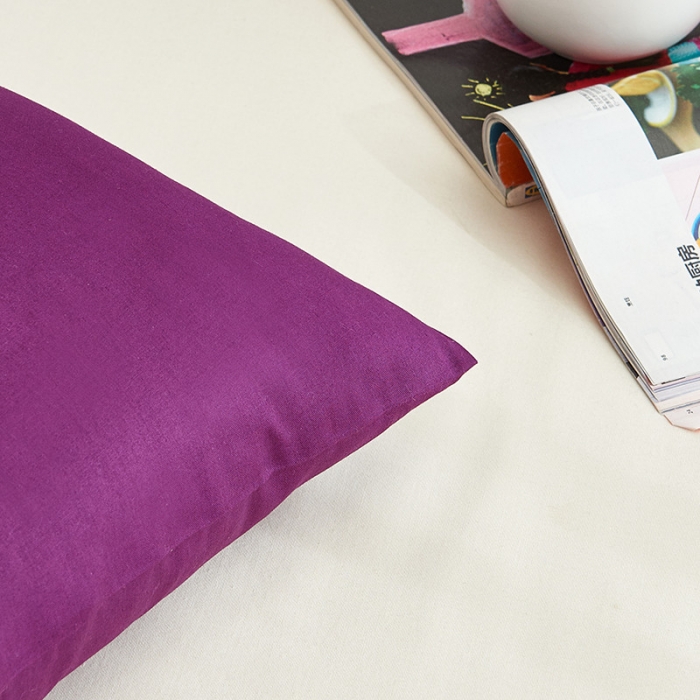 91家纺网 家纺一手货源 找家纺 欣喜来 2022新款40s简约全棉四件套床单款 冷紫