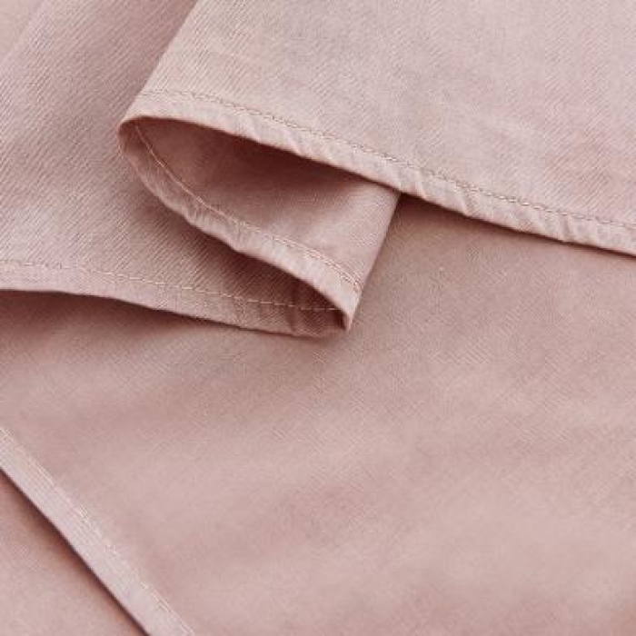 91家纺网 家纺一手货源 找家纺 欣喜来 2026新款40s简约全棉纯色单品床单 豆沙