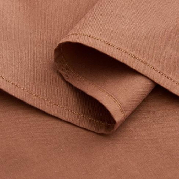 91家纺网 家纺一手货源 找家纺 欣喜来 2019新款40s简约全棉纯色单品床单 咖色