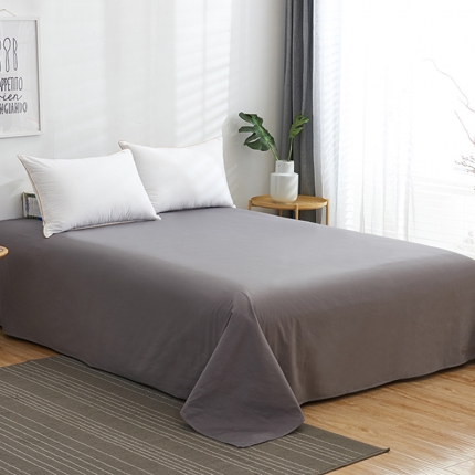 91家纺网 家纺一手货源 找家纺 欣喜来 2019新款40s简约全棉纯色单品床单 深灰