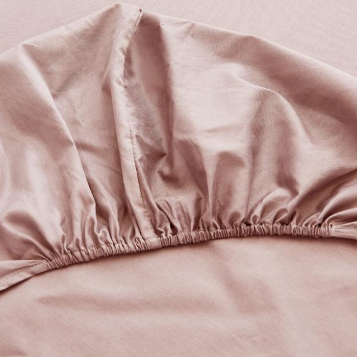 91家纺网 家纺一手货源 找家纺 欣喜来 40s简约全棉纯色单品床笠（预留缩水） 豆沙