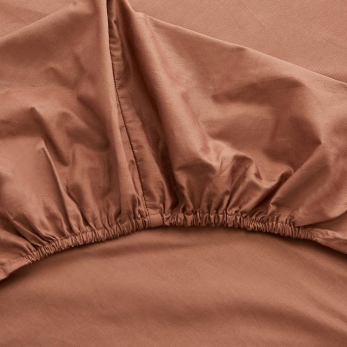 91家纺网 家纺一手货源 找家纺 欣喜来 40s简约全棉纯色单品床笠（预留缩水） 咖色