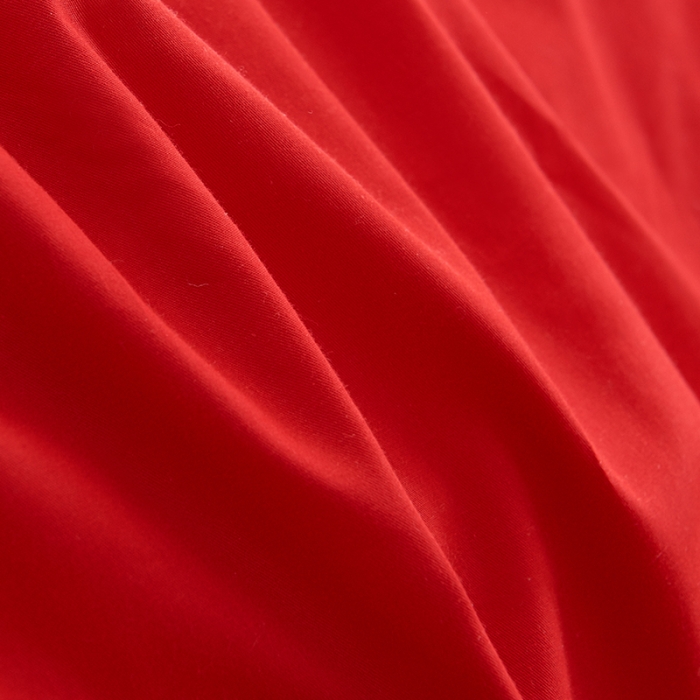 91家纺网 家纺一手货源 找家纺 欣喜来 2019新款40s简约全棉纯色单品被套 大红