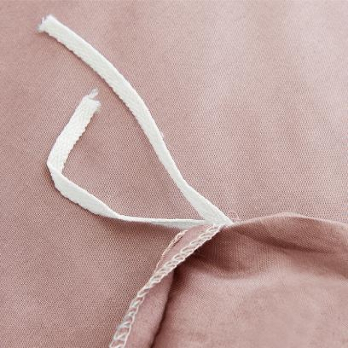 91家纺网 家纺一手货源 找家纺 欣喜来 2019新款40s简约全棉纯色单品被套 豆沙