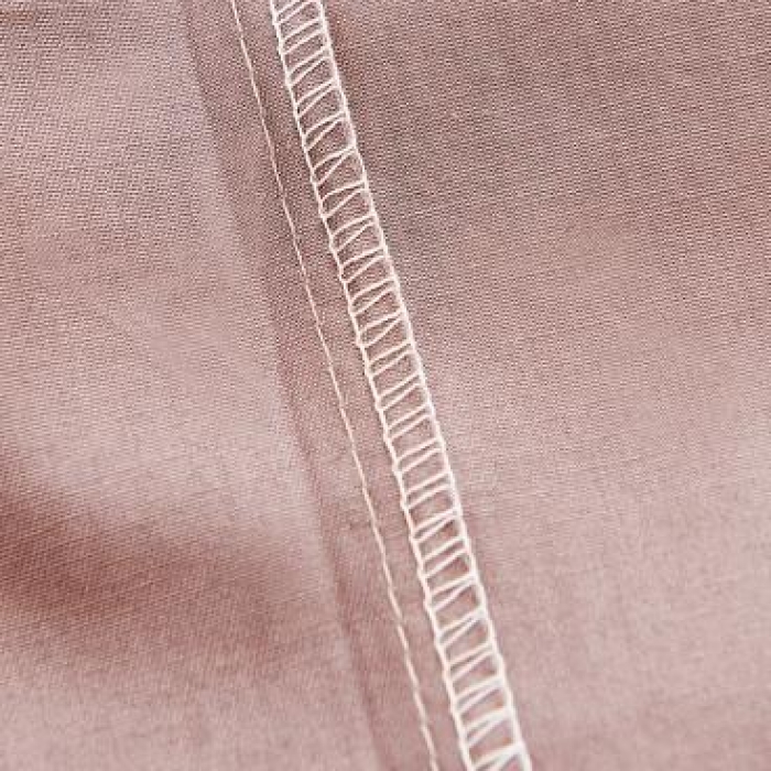 91家纺网 家纺一手货源 找家纺 欣喜来 2019新款40s简约全棉纯色单品被套 豆沙