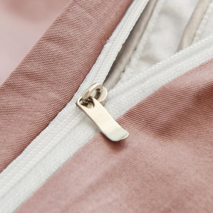 91家纺网 家纺一手货源 找家纺 欣喜来 2019新款40s简约全棉纯色单品被套 豆沙