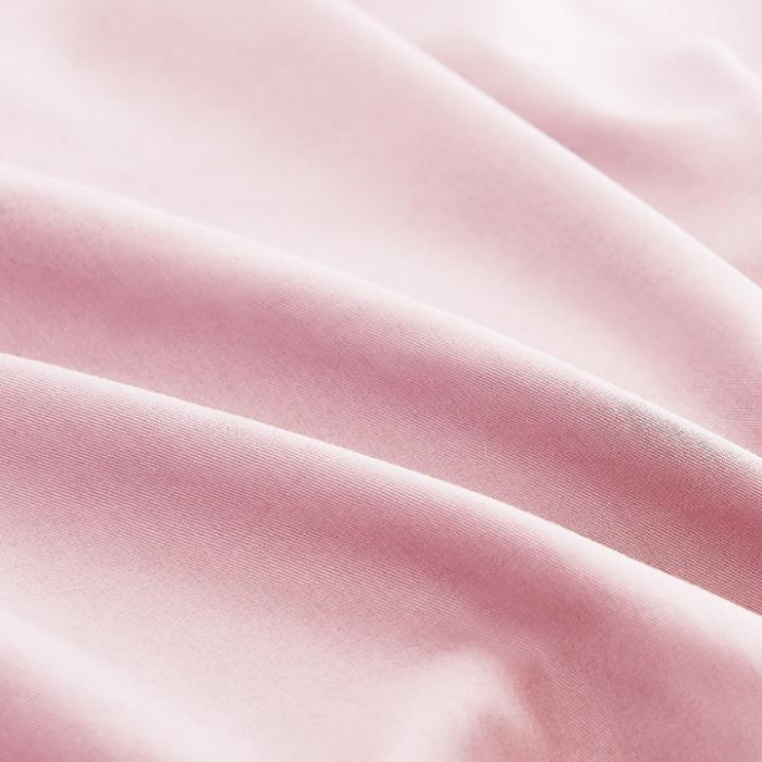 91家纺网 家纺一手货源 找家纺 欣喜来 2019新款40s简约全棉纯色单品被套 粉色