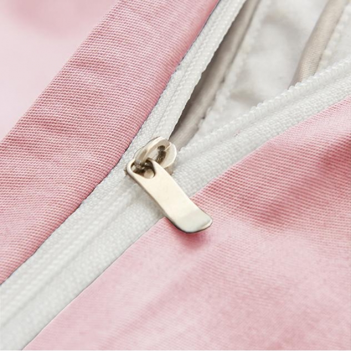 91家纺网 家纺一手货源 找家纺 欣喜来 2019新款40s简约全棉纯色单品被套 粉色