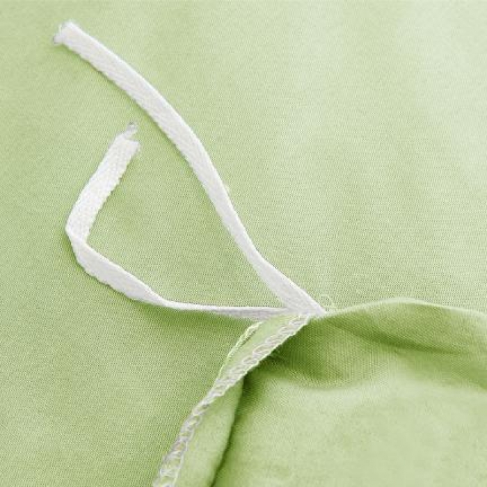 91家纺网 家纺一手货源 找家纺 欣喜来 2019新款40s简约全棉纯色单品被套 果绿