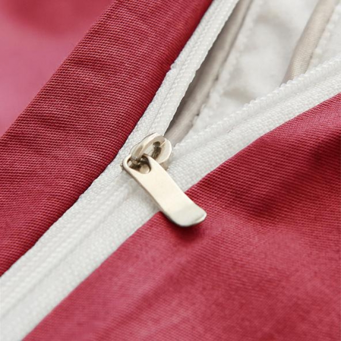 91家纺网 家纺一手货源 找家纺 欣喜来 2019新款40s简约全棉纯色单品被套 酒红