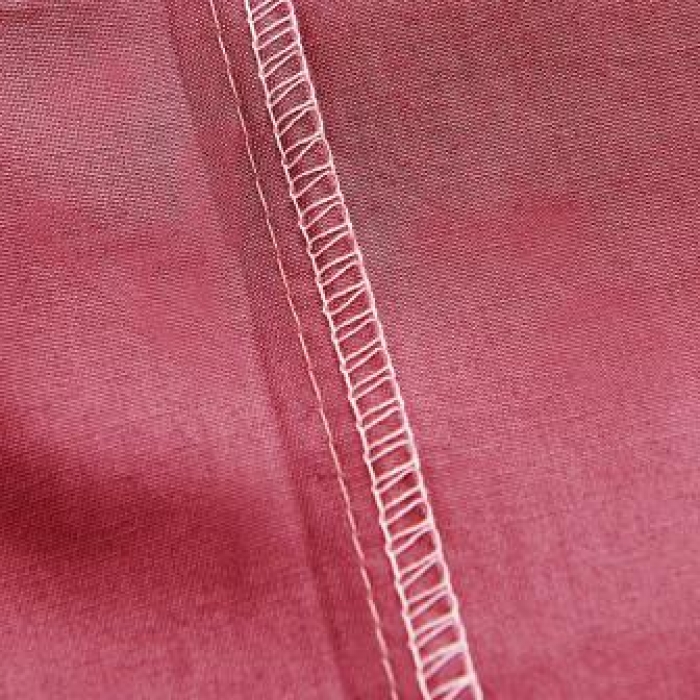 91家纺网 家纺一手货源 找家纺 欣喜来 2019新款40s简约全棉纯色单品被套 酒红