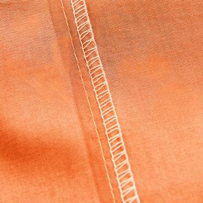 91家纺网 家纺一手货源 找家纺 欣喜来 2019新款40s简约全棉纯色单品被套 桔黄