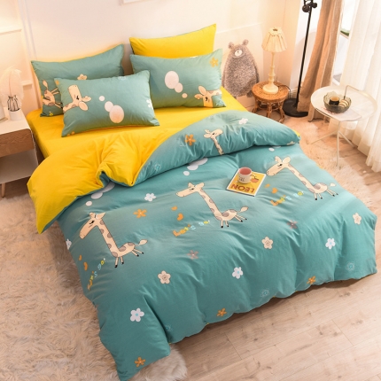 91家纺网 家纺一手货源 找家纺 （总）金奇达 2019新款功能型A棉B绒保暖四件套