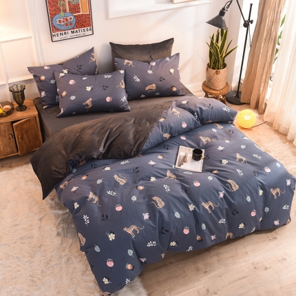 91家纺网 家纺一手货源 找家纺 （总）金奇达 2019新款功能型A棉B绒保暖四件套