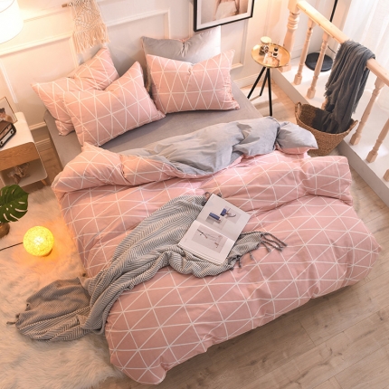 91家纺网 家纺一手货源 找家纺 （总）金奇达 2019新款功能型A棉B绒保暖四件套