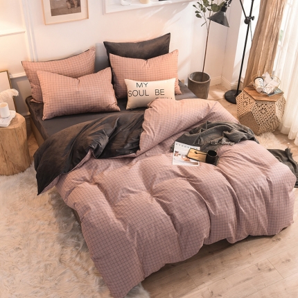 91家纺网 家纺一手货源 找家纺 （总）金奇达 2019新款功能型A棉B绒保暖四件套