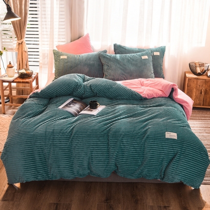 91家纺网 家纺一手货源 找家纺 （总）金奇达 2019新款魔法绒四件套