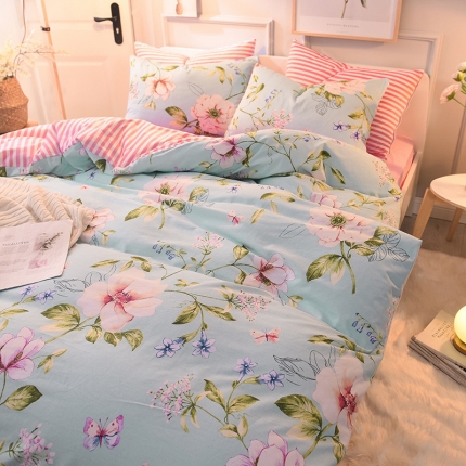 91家纺网 家纺一手货源 找家纺 （总）金奇达 2019新款魔暖绒四件套