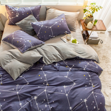 91家纺网 家纺一手货源 找家纺 （总）金奇达 2019新款A棉B绒四件套