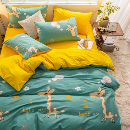 91家纺网 家纺一手货源 找家纺 （总）金奇达 2019新款A棉B绒四件套