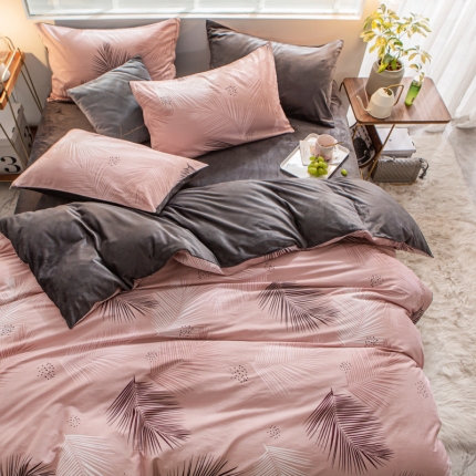 91家纺网 家纺一手货源 找家纺 （总）金奇达 2019新款A棉B绒四件套