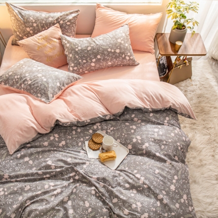 91家纺网 家纺一手货源 找家纺 （总）金奇达 2019新款A棉B绒四件套