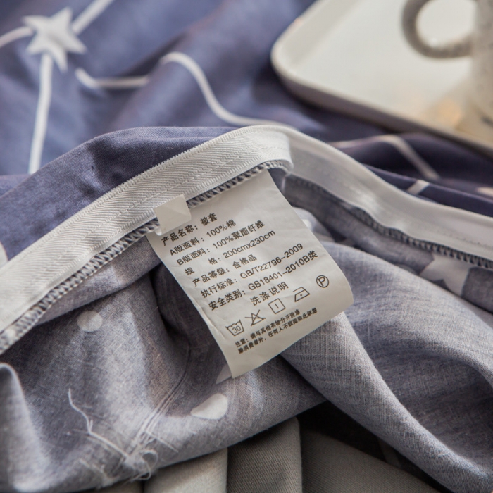 91家纺网 家纺一手货源 找家纺 金奇达 2019新款A棉B绒四件套 北极星