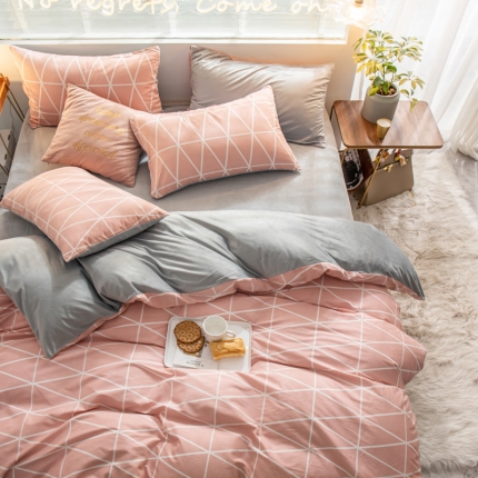 金奇达 2019新款A棉B绒四件套 三宅