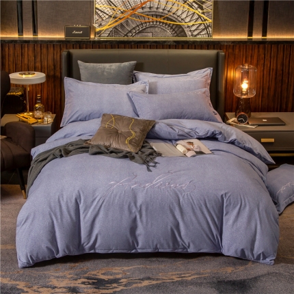 91家纺网 家纺一手货源 找家纺 (总）金奇达 2019新款拉舍尔棉绒绣花款四件套