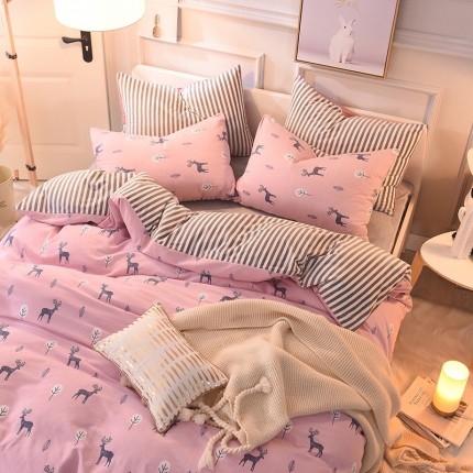 91家纺网 家纺一手货源 找家纺 （总）金奇达 2019新款魔暖绒四件套