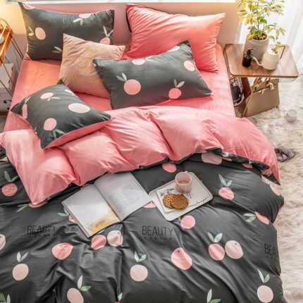 91家纺网 家纺一手货源 找家纺 （总）金奇达 2019新款A棉B绒四件套