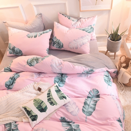 91家纺网 家纺一手货源 找家纺 （总）金奇达 2019新款A棉B绒四件套