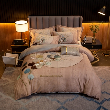 91家纺网 家纺一手货源 找家纺 （总）金奇达 2019大版数码花卉系列宝宝绒四件套