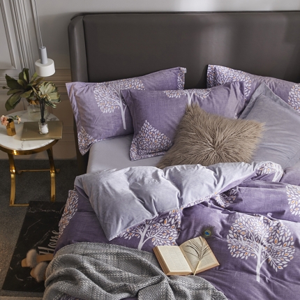 91家纺网 家纺一手货源 找家纺 （总）金奇达 2019新款宝宝绒四件套自然光图