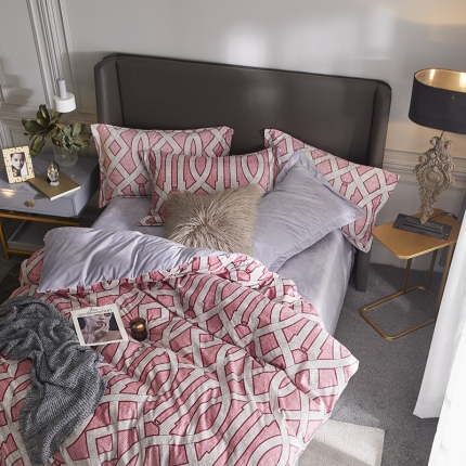 91家纺网 家纺一手货源 找家纺 （总）金奇达 2019新款宝宝绒四件套自然光图